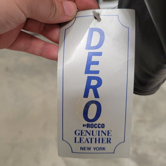 Vintage 1980s Dero Rocco Leather Jacket Retro M - Picture 5 of 12